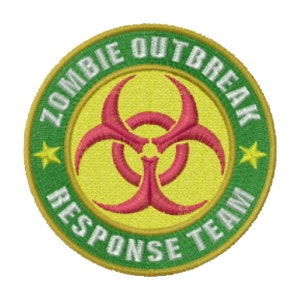 Zombie Outbreak Response Team Patch - Embroidered Iron-On Patch (3.2 inch)