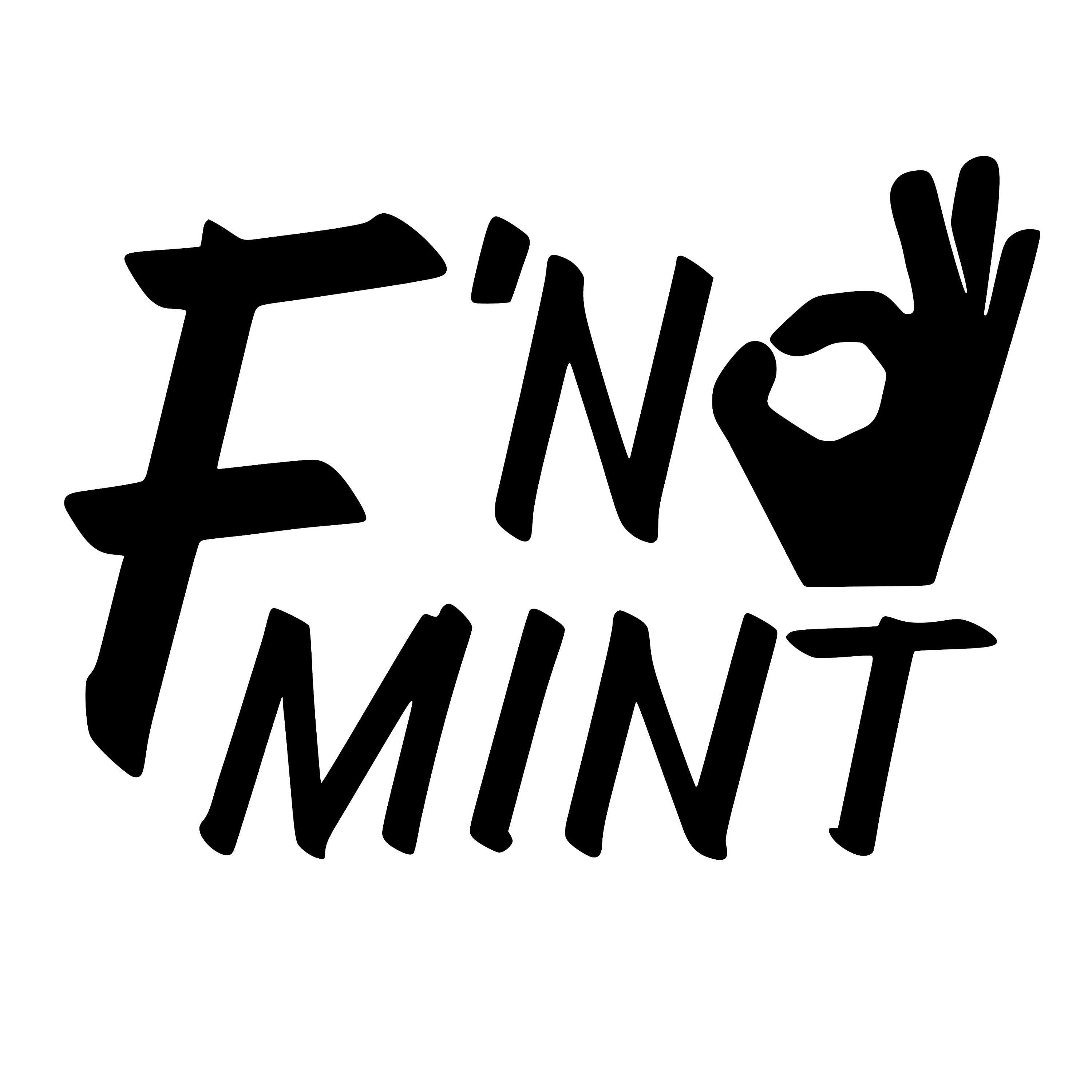 F'n Mint Decal: Glossy Vinyl Sticker for Laptop, Window, Car