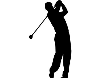 Male Golfer Sticker Decal for windows, computers, anything with a flat surface