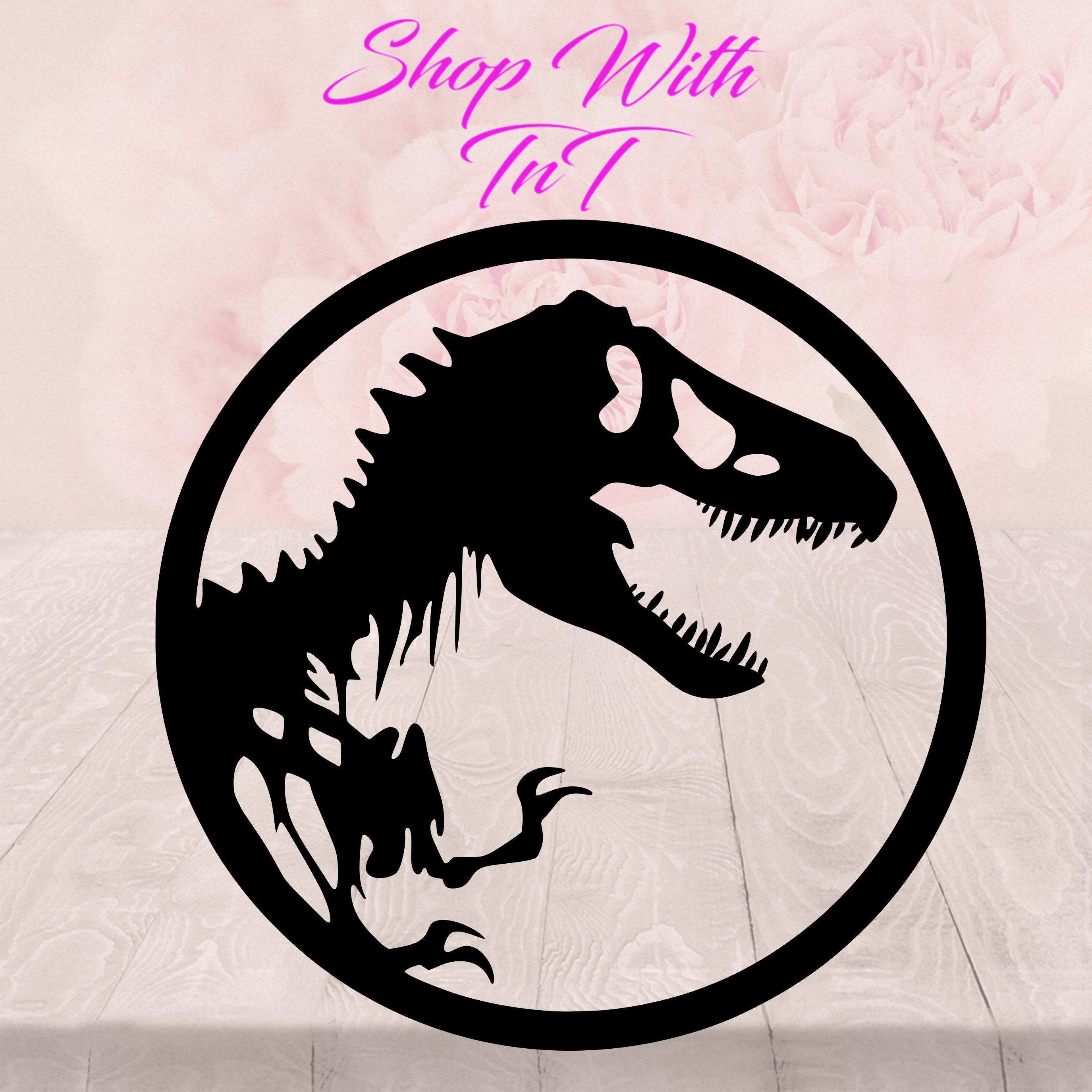 Jurassic Park Decal for windows, computers, flat surface.