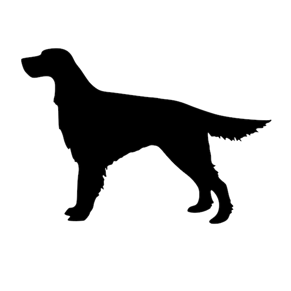 Irish Setter Silhouette Vinyl Decal for Car, Cup, Laptop, and More