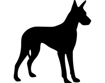 Dane Dog Decal, Car Window Sticker, 47 Colors