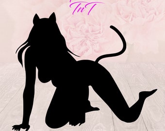 Sexy Vixen Kitty Cat | Decal Sticker anything with a flat surface
