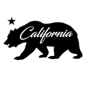 California State Grizzly Bear, cali, decals, stickers