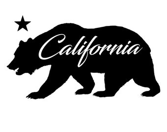 California State Grizzly Bear, cali, decals, stickers