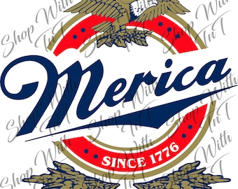 Merica Since 1776 American Eagle | Americana | Merica | Digital PNG "File Only" Instant Download