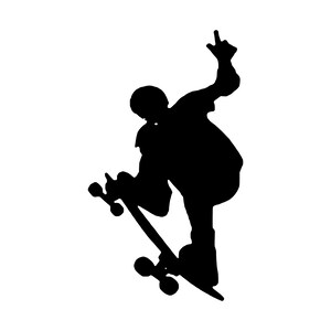 Skateboarding Sticker Decal anything with a flat surface.
