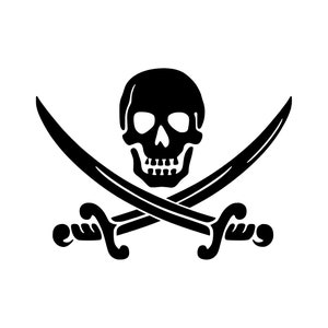 Skull Crossbone | Sticker Decal windows, car, truck, boat decal, computers, flat surfaces