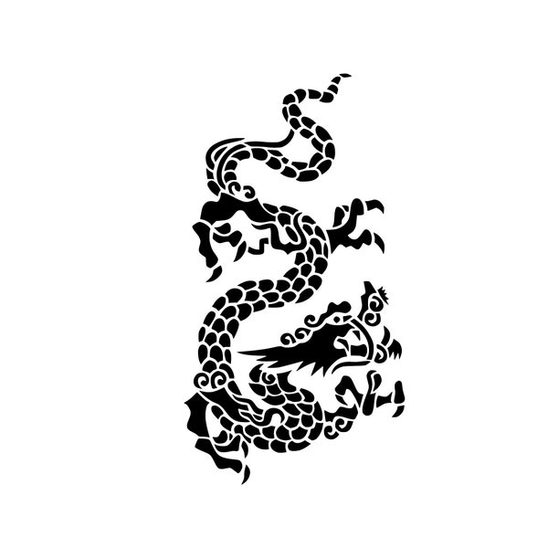 Chinese Dragon, dragon art, Decal Vinyl Stickers, windows, car, truck, boat decal, computers, flat surfaces