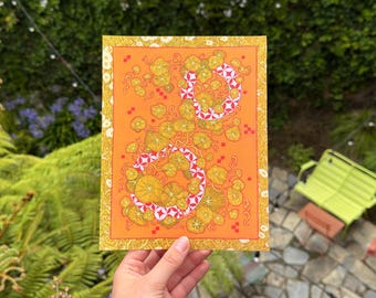 Abundant Nasturtiums Art Print | 'Reclaiming The Pattern' 2025 | Artist Signed