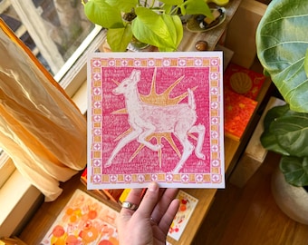 Fawn Art Print | 8x8 inch | Artist Signed