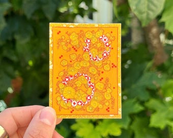 Abundant Nasturtium Sticker | Matte
