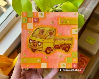 Werktruck | Origineel schilderij | 5 x 5 inch | 2025