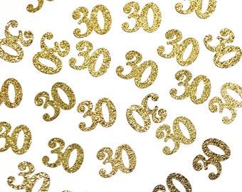 30th Birthday Glitter Confetti: Party Table Decorations