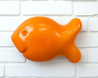 GOLDFISH CRACKER 3d resin wall art - Resin Fish Sculptures | Playful Dopamine Decor | Kawaii Decor | Kitsch Decor | Snack Food Sculpture
