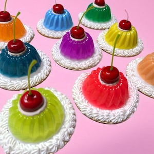 JELLY CAKE 3D resin Wall art sculpture/ CuSTOM COLORS / cake decor/Dopamine Decor / nostalgic/ Cherry art / Kitchen Decor / Kitschy