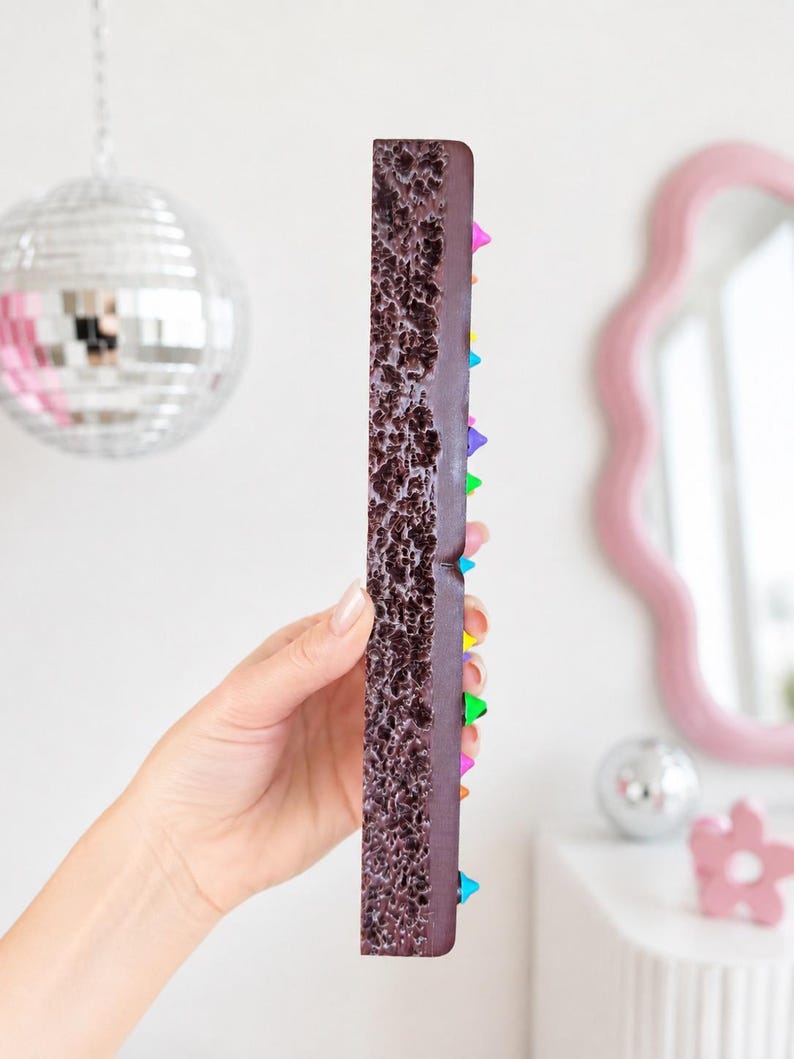 JUMBO 3D Cosmic Brownie Wall Art | 3D Fake Food Decor| Kitsch Kitchen Sculpture| Dopamine Decor| retro kitchen| nostalgic Brownie wall decor image 10