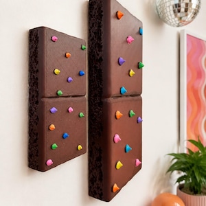 JUMBO 3D Cosmic Brownie Wall Art | 3D Fake Food Decor| Kitsch Kitchen Sculpture| Dopamine Decor| retro kitchen| nostalgic Brownie wall decor image 7