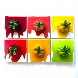 Heirloom Tomato Resin Wall Art Sculpture: Life Size Fake Food image 3