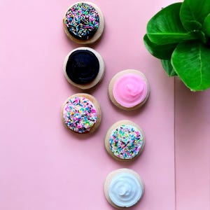 FROSTED SUGAR COOKIE resin wall sculpture art/3d wall art / resin wall art/ fake cookies / fake food/ kitschy/ sprinkles/ dopamine decor