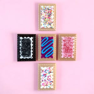 POP TART 3d wall sculpture art /3d wall art / resin wall art/ toaster pastry /fake food/ frosted/ Kitschy decor/ nostalgic/ Dopamine Decor