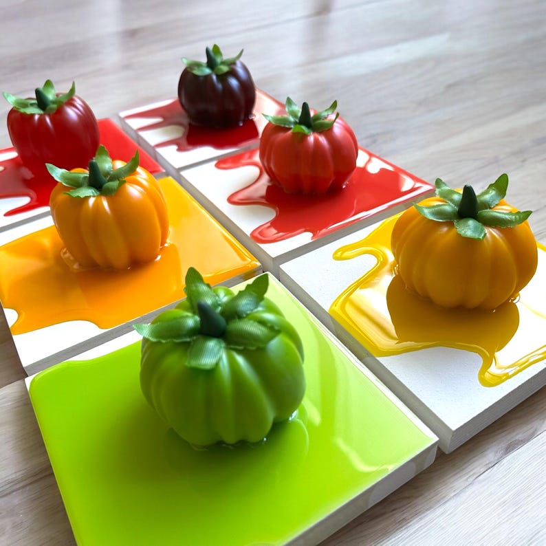 Heirloom Tomato Resin Wall Art Sculpture: Life Size Fake Food image 9