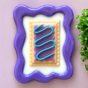 WILD BERRY Toaster Pastry life size Breakfast pastry 3D resin wall art / wall art/ fake food / faux food/ snack food /junk food/ Pop art