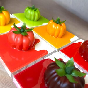Heirloom Tomato Resin Wall Art Sculpture: Life Size Fake Food image 8