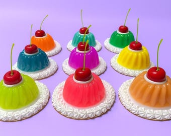 JELLY CAKE 3D resin Wall art sculpture/ CuSTOM COLORS / cake decor/Dopamine Decor / nostalgic/ Cherry art / Kitchen Decor / Kitschy