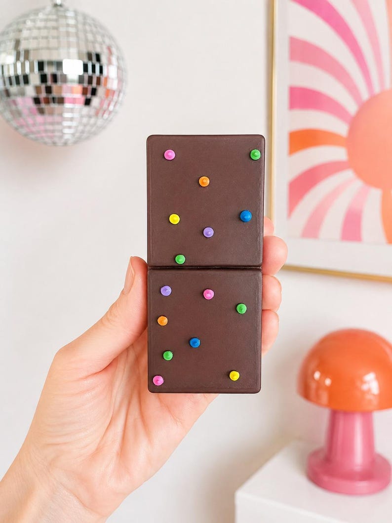 JUMBO 3D Cosmic Brownie Wall Art | 3D Fake Food Decor| Kitsch Kitchen Sculpture| Dopamine Decor| retro kitchen| nostalgic Brownie wall decor image 12