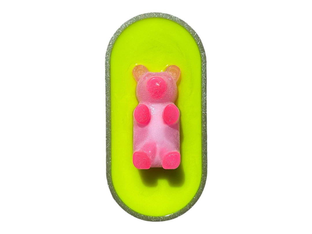 Neon Gummy Bear Resin 3d Pop Food