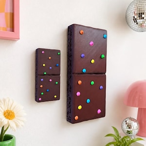 JUMBO 3D Cosmic Brownie Wall Art | 3D Fake Food Decor| Kitsch Kitchen Sculpture| Dopamine Decor| retro kitchen| nostalgic Brownie wall decor image 5