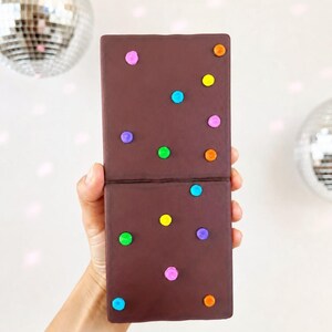 JUMBO 3D Cosmic Brownie Wall Art | 3D Fake Food Decor| Kitsch Kitchen Sculpture| Dopamine Decor| retro kitchen| nostalgic Brownie wall decor image 9