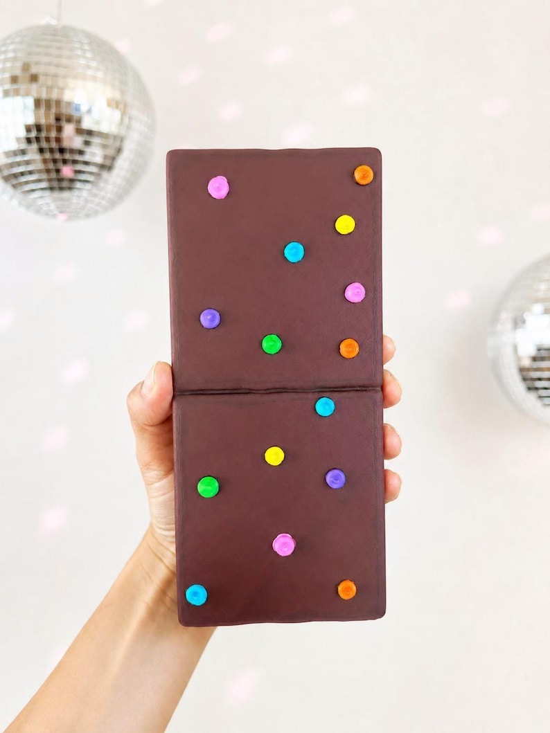 JUMBO 3D Cosmic Brownie Wall Art | 3D Fake Food Decor| Kitsch Kitchen Sculpture| Dopamine Decor| retro kitchen| nostalgic Brownie wall decor image 9
