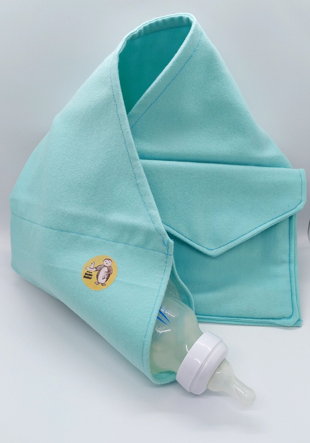 Bottle Butler Burp Cloth Bottle Holder Baby Shower Gift Etsy