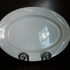Antique White Ironstone Platter, Venetia Shape, T&R Boote, Farmhouse Decor, French Country, Vintage Kitchen, Vintage Dining
