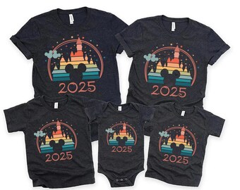Disney 2025 Shirts, Disneyworld Shirts, Disney Vacation T-shirt, Disney Couple Shirt, Disney Clothes, Disney Trip Shirts, Disney Trip 2025