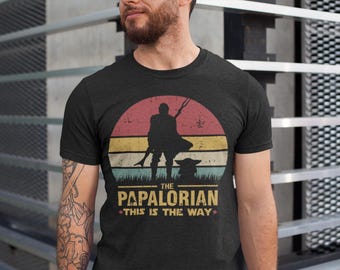 The  Papalorian Shirt, Dadalorian Shirt, Dad Shirt, Husband Gift, Father's Day Gift, Gift for him, Gift for Father, Valentine Gift Dad