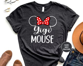 Gigi Mouse Shirt, Grandma mouse shirt, Disney family shirt, women's Disney shirt, Disney grandma shirt, Disneyworld shirt, Disney Shir
