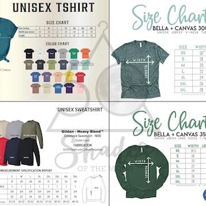 Pu&ograve; includere: Tabella delle taglie per t-shirt e felpe unisex. La tabella mostra le misure in pollici per diverse taglie, tra cui XS, S, M, L, XL, 2XL, 3XL e 4XL. La tabella include anche una tabella dei colori per le t-shirt.