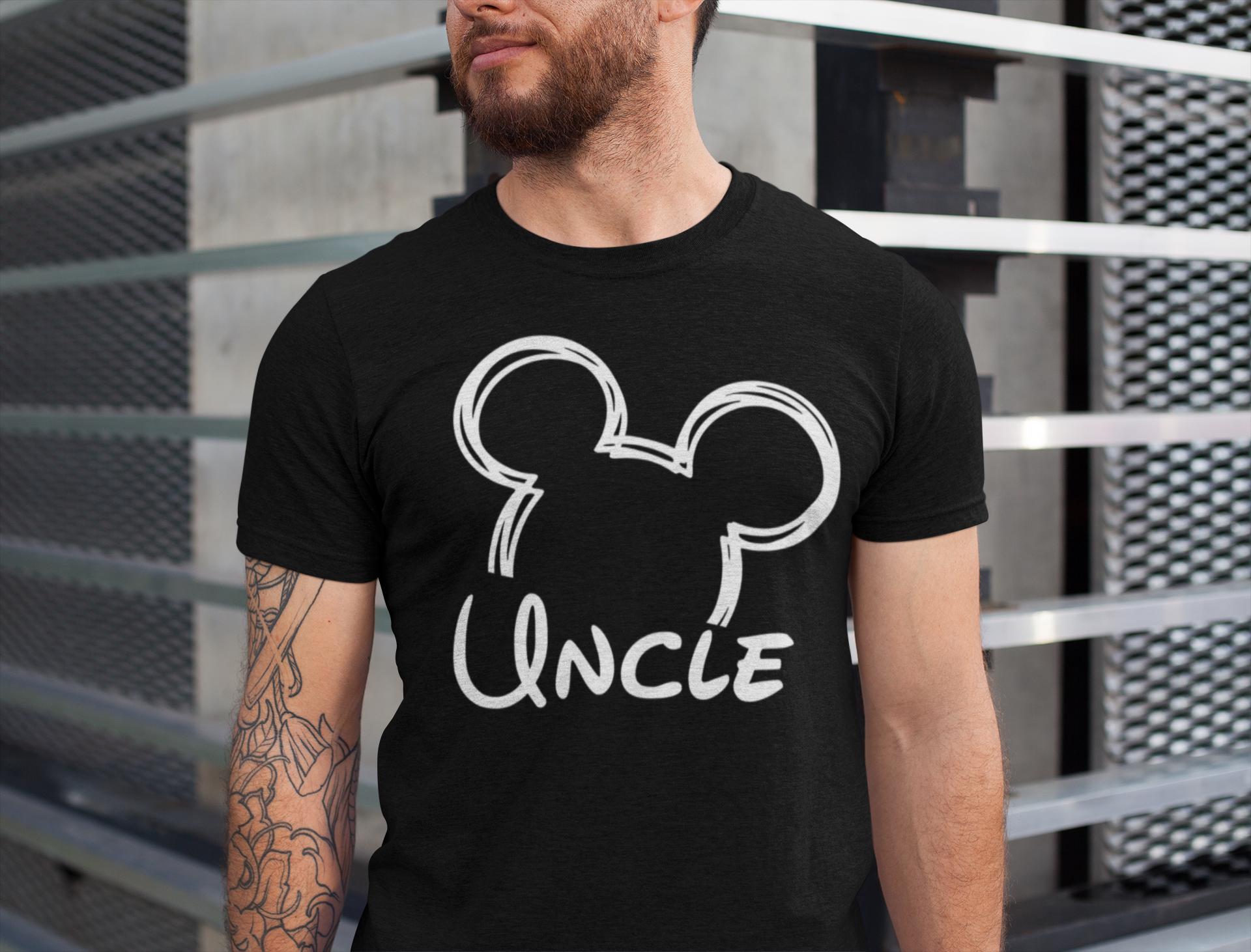 Uncle Mouse Shirt, Disney shirt for men, Disney men's shirt, Disney uncle shirt, Mickey shirt, Disney family shirt, Disneyland Shirt