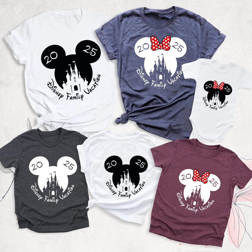 Peckshirt Custom Disney 2025 Shirts, Disneyworld Shirts, Disney Vacation T-Shirt, Disney Couple Shirt, Disney Clothes, Disney Trip Shirts, Disney Trip 2025