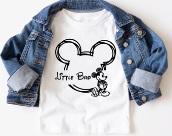 Maglietta Little Bro Mouse, maglietta per la festa del papà, regalo per zio, maglietta Disney Family, maglietta Disneyworld, viaggio in famiglia Disney, regalo per fratello