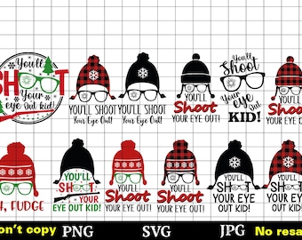You&#39;ll Shoot Your Eye Out SVG, Ralphie SVG, A Christmas Story svg, Christmas, Christmas svg, Out Kid svg design, funny Christmas shirt SVG