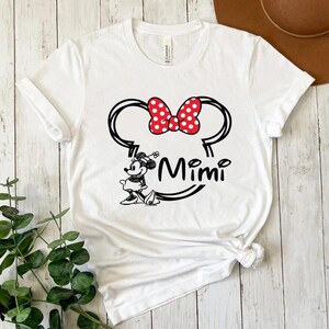 Mimi Mouse Shirt, Grandma mouse shirt, Disney family shirt, women&#39;s Disney shirt, Disney grandma shirt, Disneyworld shirt, Disney Shir