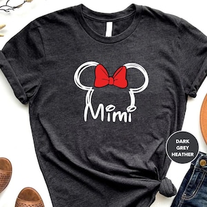 Mimi Mouse Shirt, Grandma mouse shirt, Disney family shirt, women&#39;s Disney shirt, Disney grandma shirt, Disneyworld shirt, Disney Shir