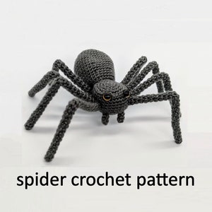 Oscar the Spider PDF Crochet Pattern Halloween decoration image 1