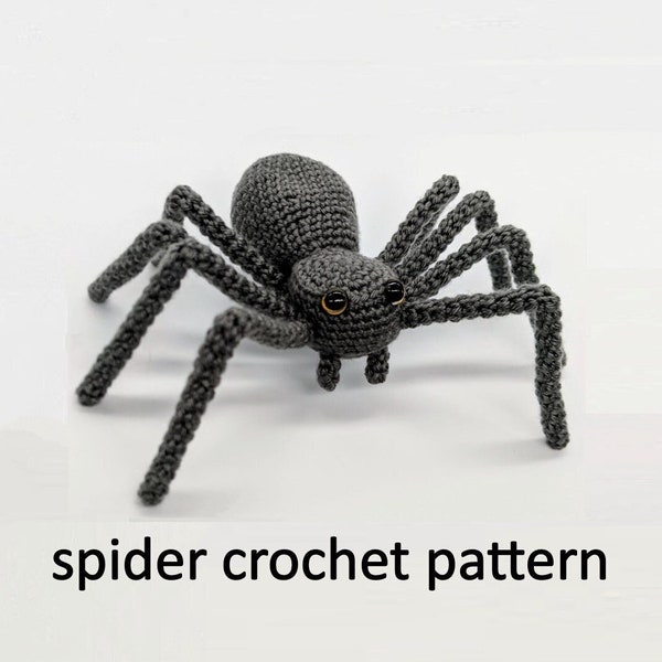 Oscar the Spider PDF Crochet Pattern - Halloween decoration