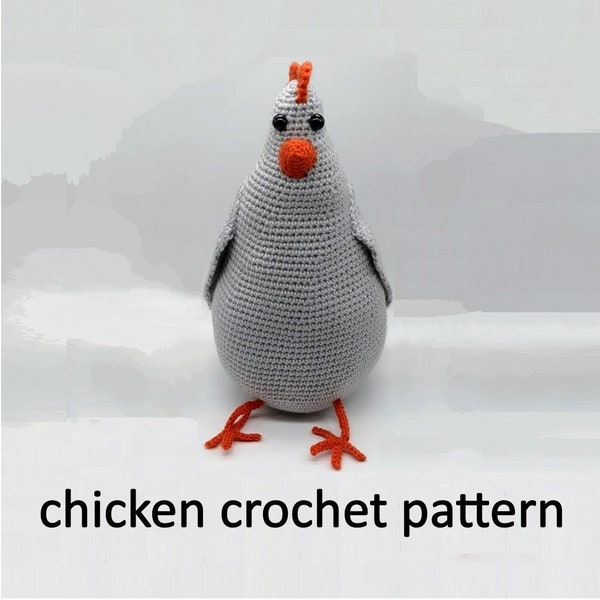 Betty the Chicken Crochet Toy PDF pattern Easter decoration