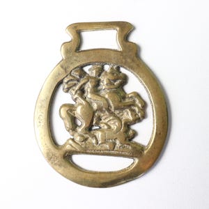 Vintage Cast Brass Horse medallion-bridle decoration-  collectible,bohemian classic decor, Klepperman. Grain